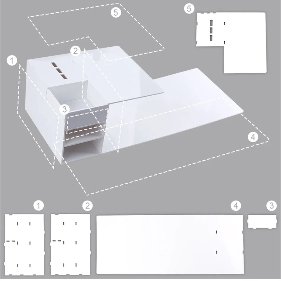 Large Multifunctional Acrylic Eyelash Extension Storage Box/Organizer