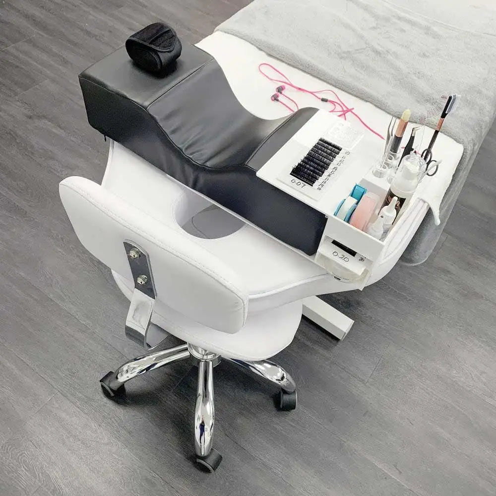 Lash Pillow with Acrylic Eyelash Extension Shelf / Acrylic Eyelash Extension Shelf