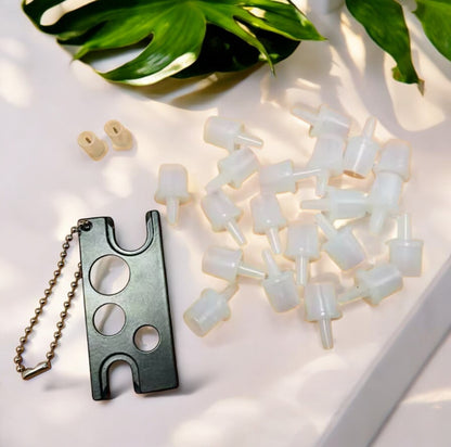 23pcs Lash Extension Glue Caps Opener Glue Pins Lash Glue Adhesive Rescue Kit Accessories For Eyelash Extensions