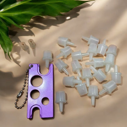 23pcs Lash Extension Glue Caps Opener Glue Pins Lash Glue Adhesive Rescue Kit Accessories For Eyelash Extensions
