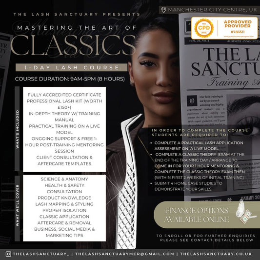 Beginner lash training - Mastering the art of classics