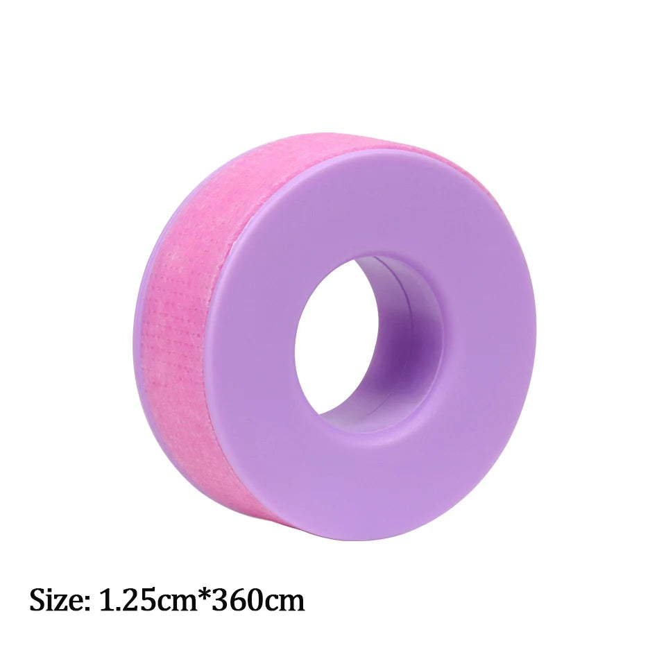 Non-woven Silicone Gel Eyelash Tape Breathable Sensitive Resistant Microporous Eyelash Extension Color Tape Sticker Makeup Tools