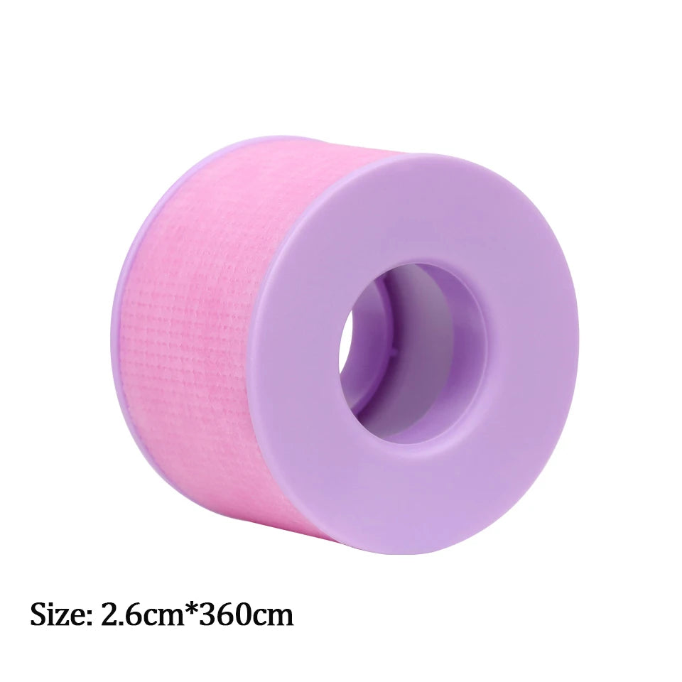 Non-woven Silicone Gel Eyelash Tape Breathable Sensitive Resistant Microporous Eyelash Extension Color Tape Sticker Makeup Tools