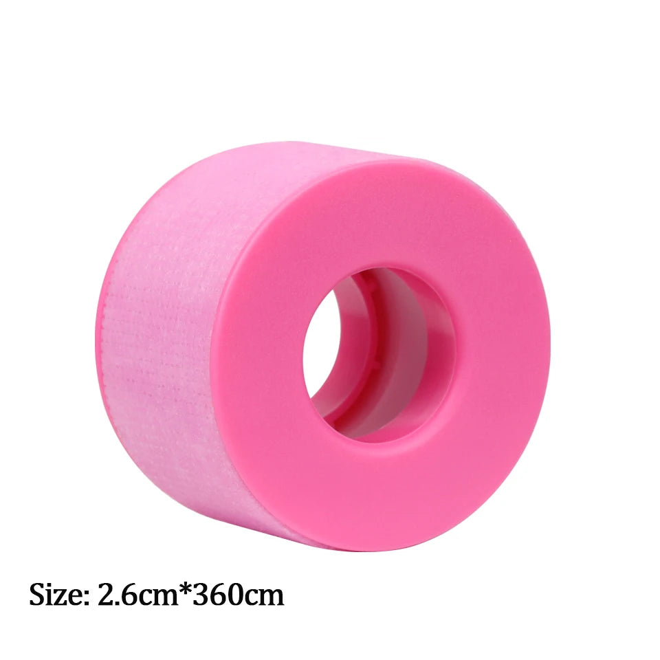 Non-woven Silicone Gel Eyelash Tape Breathable Sensitive Resistant Microporous Eyelash Extension Color Tape Sticker Makeup Tools